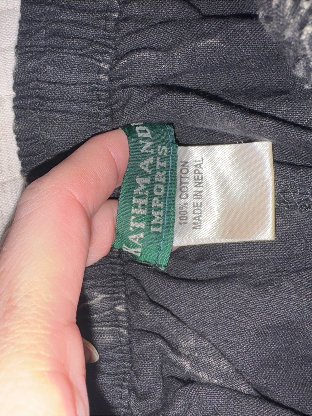 New Kathmandu Black Elastic Waist patchwork pants - Picture 3 of 3